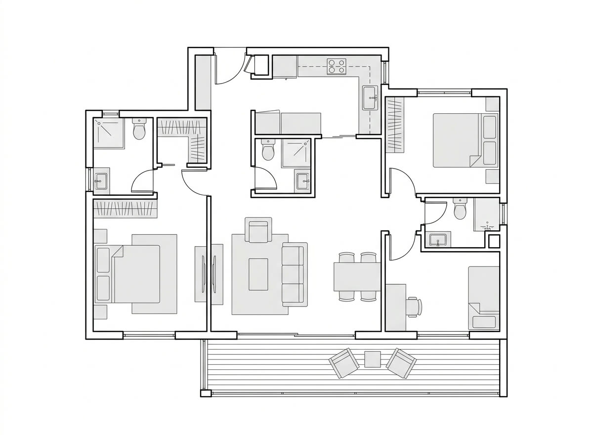 Grundriss aufbereitet